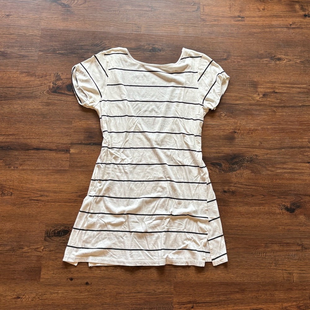 Striped backless Short Sleeve Billabong Dress